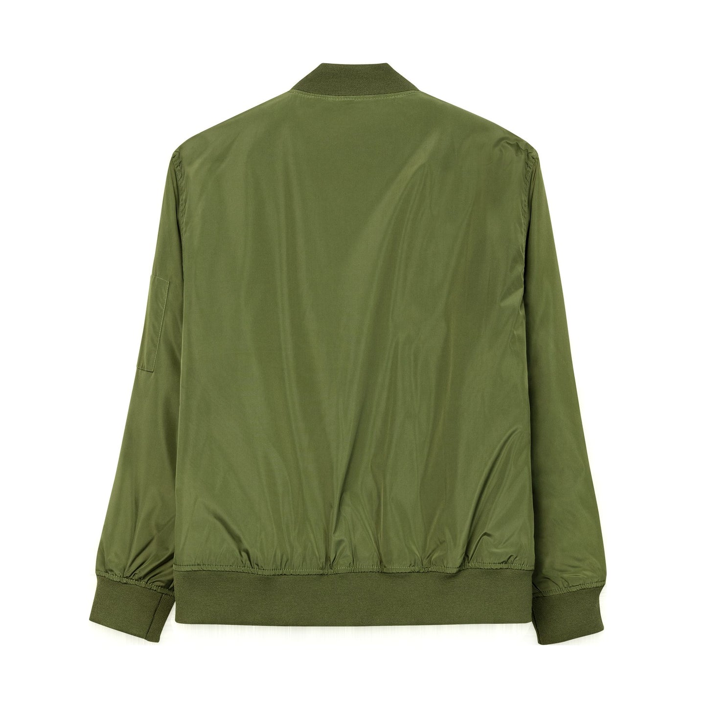 Navy Green Bomber Jacket EMBROIDERED Card Suits back