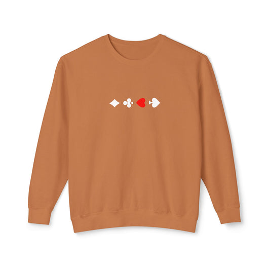 A Heart for Suits Contrast Series Crewneck Yam Front