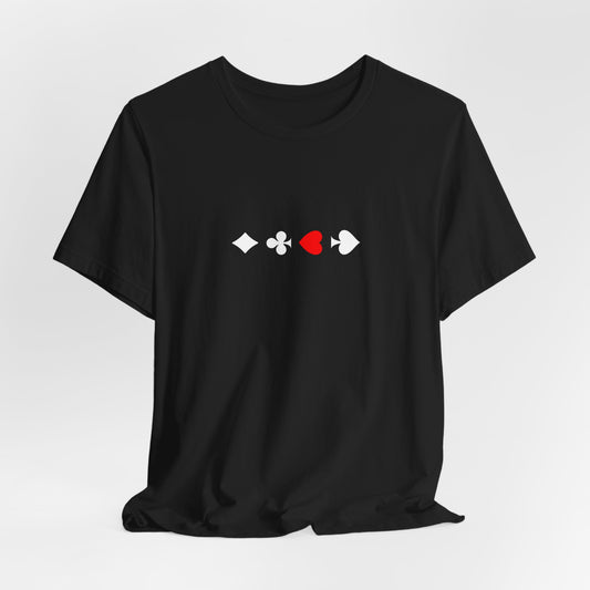 A heart For Suits T-Shirt Black on 3D