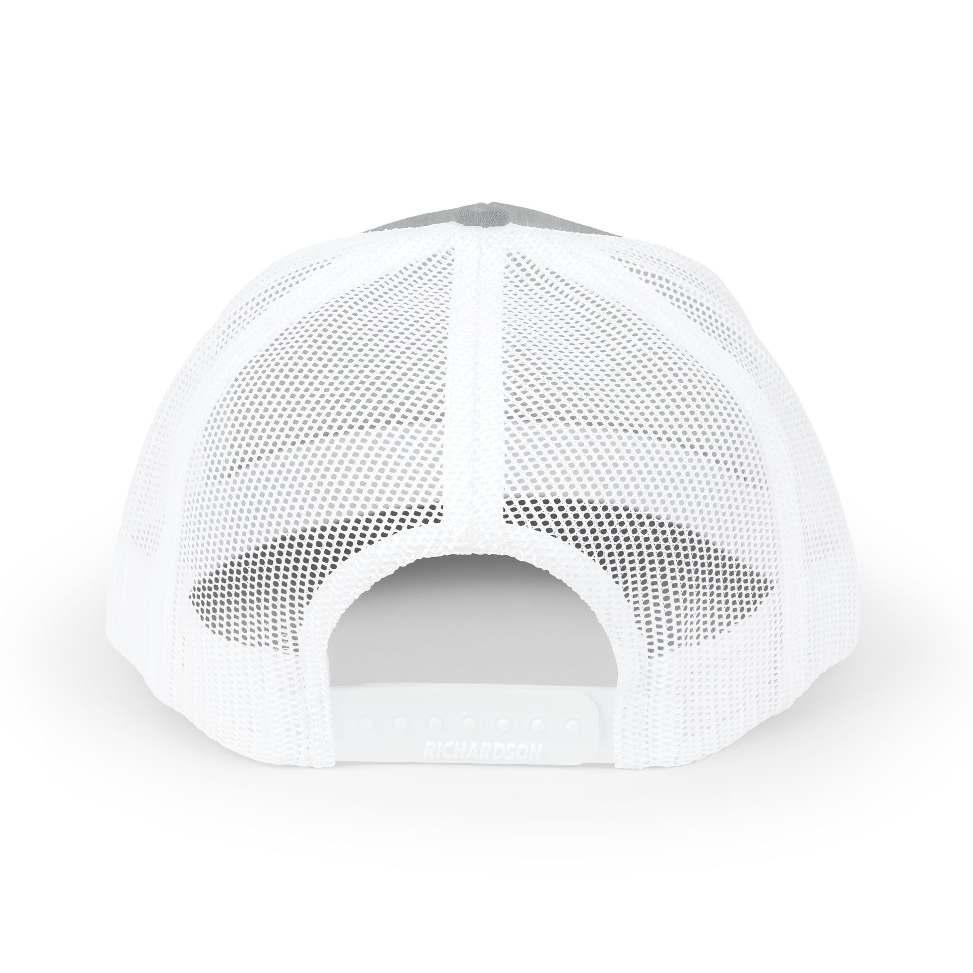 Grey on White Trucker cap Embroided Card suits backside