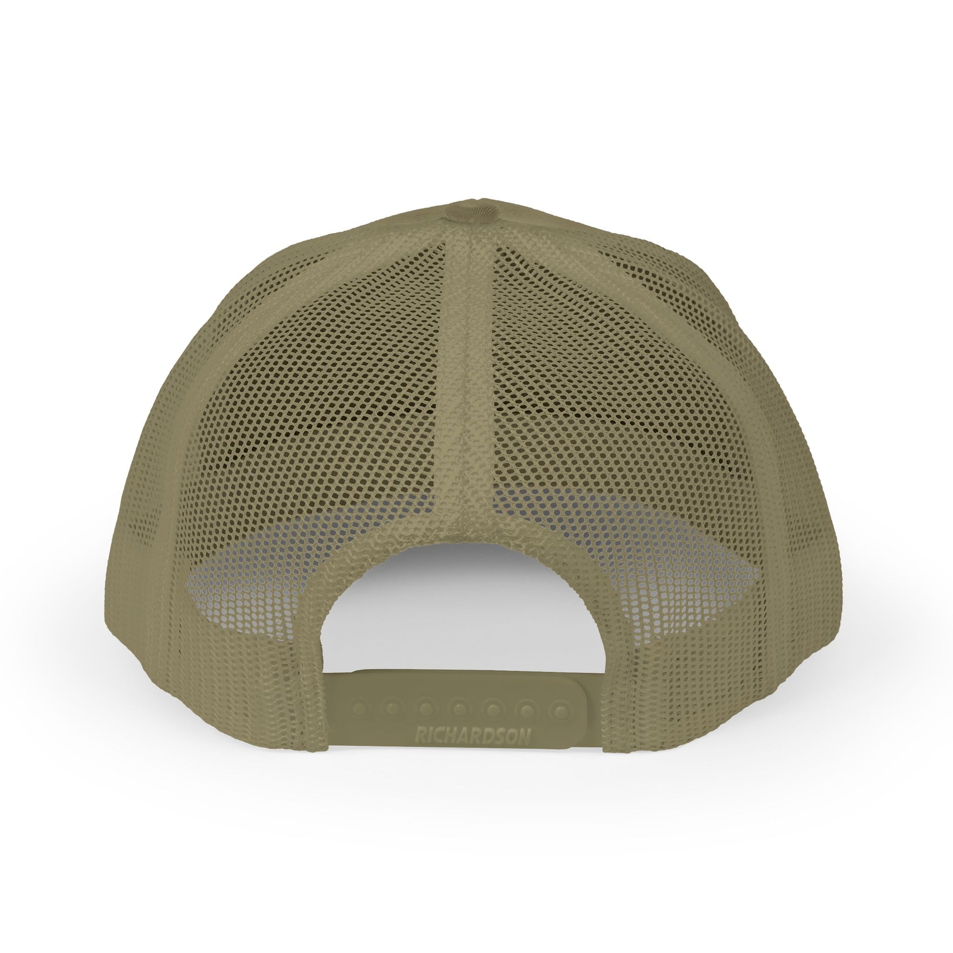Khaki Trucker cap Embroided Card suits Backside