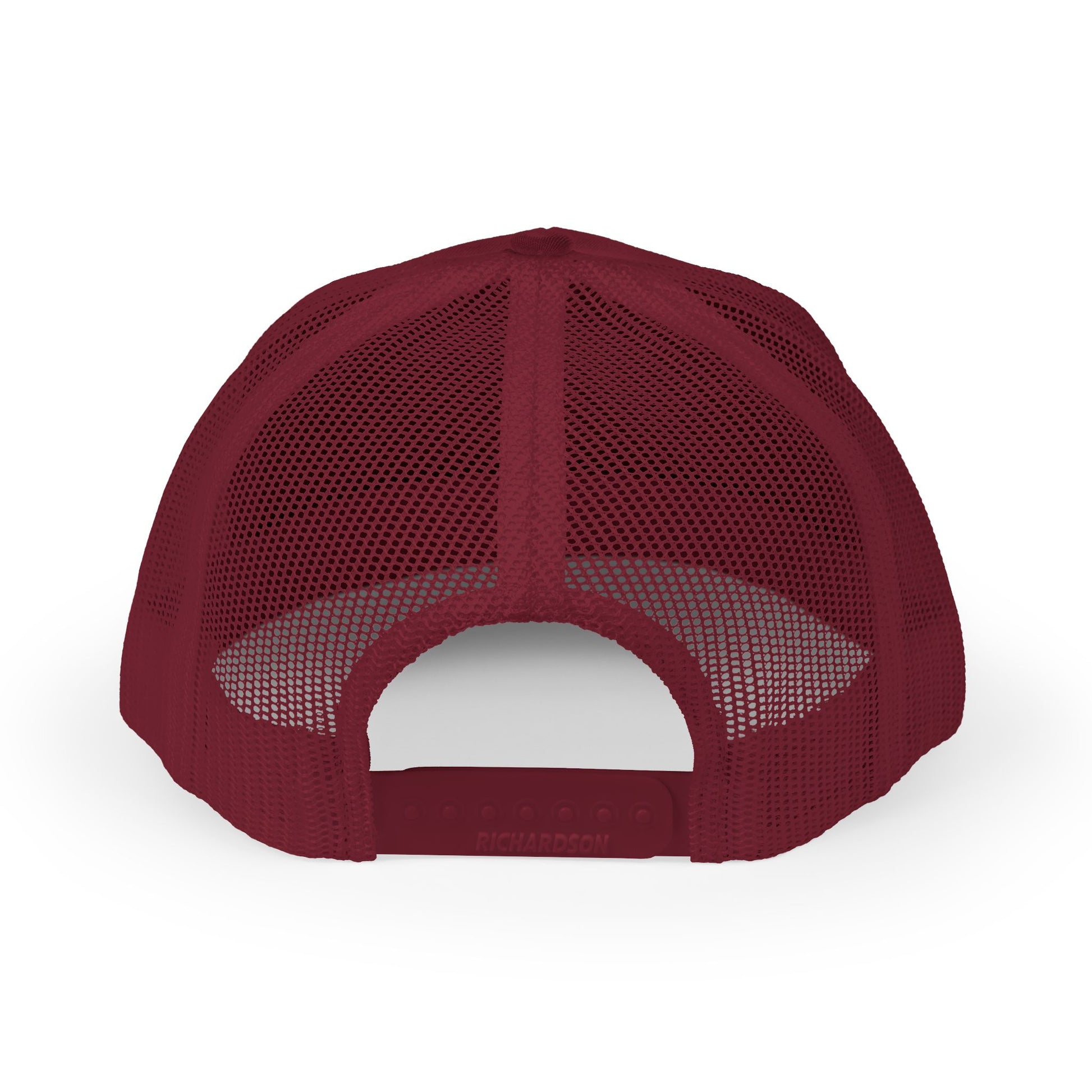 Red Trucker cap Embroided Card suits Male Backside