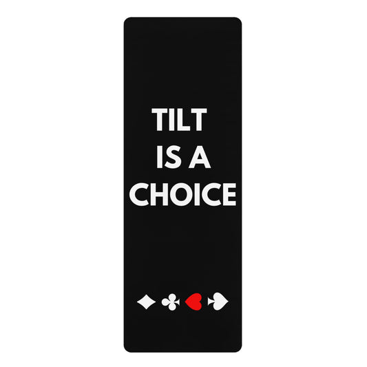 Tilt is a choice. Black Yoga Mat With Card Suits